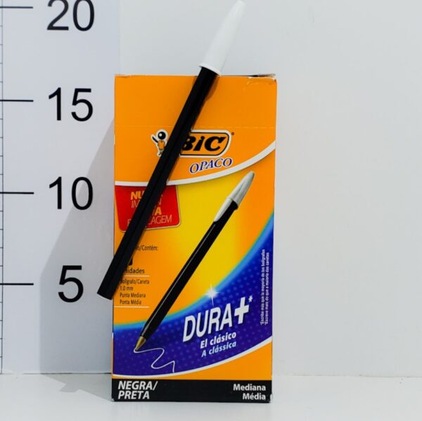 Birome Bic Opaca Dura +1mm Negro X Unidad