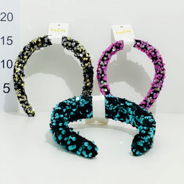 Vincha Moda Ancha Lentejuela