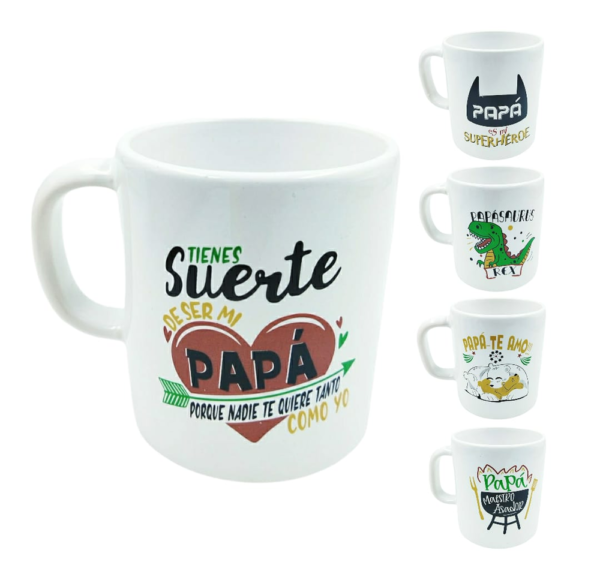 TAZA CERAMICA RECTA PAPÁ