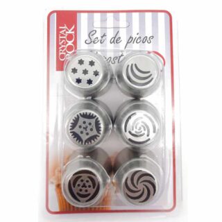 Set X6 Pico Rusos Decorar Acero Inoxidable