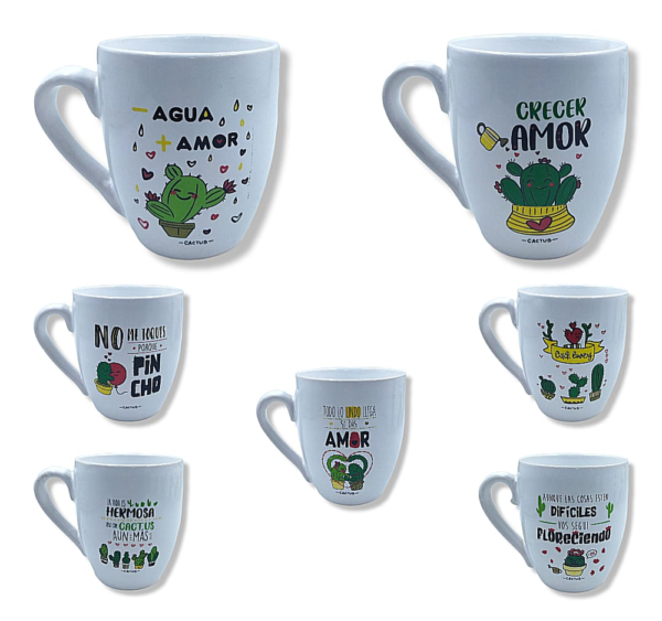 TAZA CERAMICA LINEA CACTUS