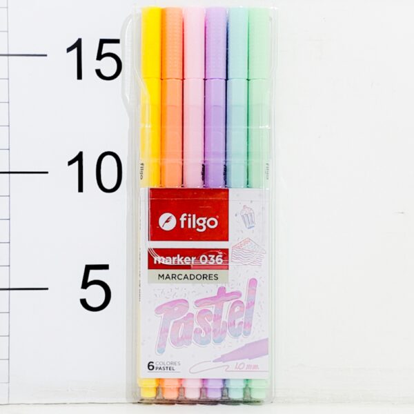 Lap.de Fibra Al Agua Filgo 036 Pastel 1mm X6pcs