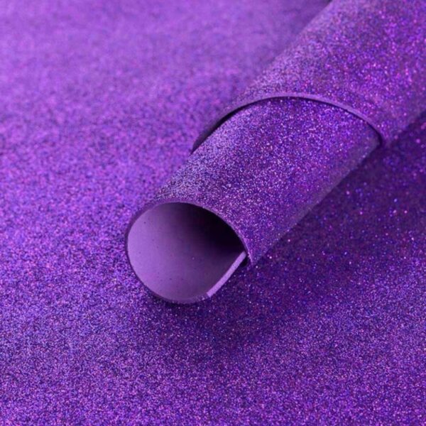 Goma Eva Glitter 42cn X 56cm Violeta