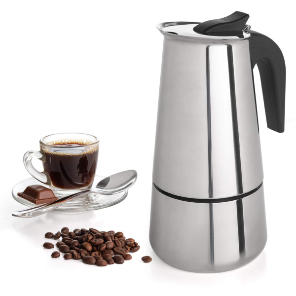 CAFETERA ESPRESSO DE ACERO INOXIDABLE - Imagen 4