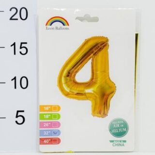 26" - Globo Dorado Numero 4