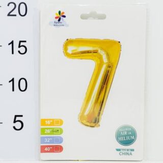 26" - Globo Dorado Numero 7