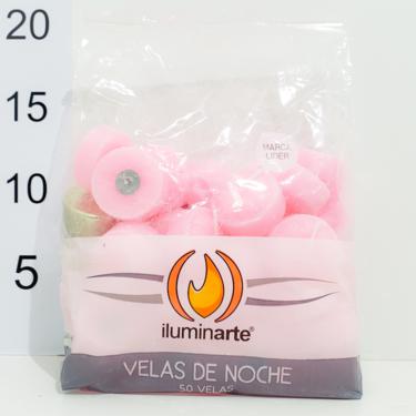 Velas de noche lluminarte x 50 uni. rosa