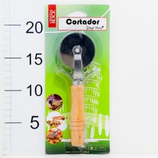 Corta Pizza Mango Madera