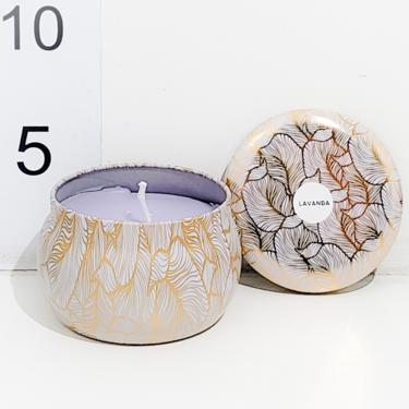 Lata Premium Aromática 8 X 5 Cm Lavanda