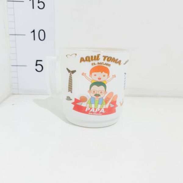Taza Vidrio Blanca