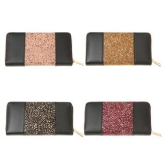 Billetera Tipo Fichero Combinado Dama 19x10 Cm