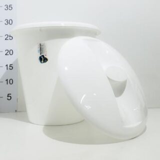 Recipiente Para Residuos 8 Litros Con Tapa Blanco