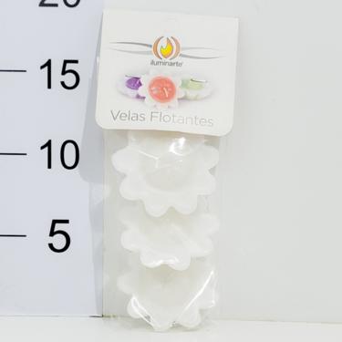 Vela Flotante Por 3 Unidades 2x6cm Blancas