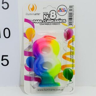 Vela Para Cumpleaños Número 8