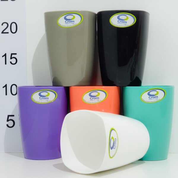 Vaso Plastico Cuadrado Crom