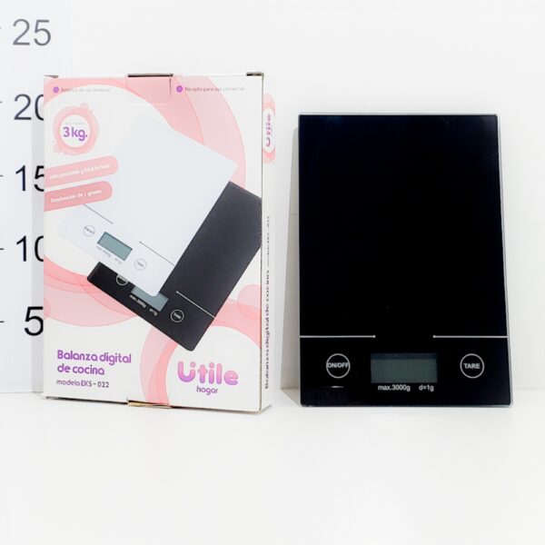 BALANZA DE COCINA DIGITAL (HASTA 3kg)