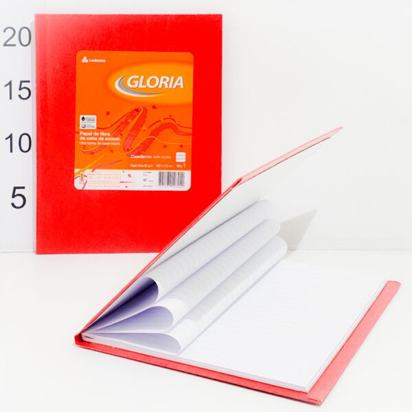 Cuaderno T/dura Gloria X42hoja Rayadas Rojo