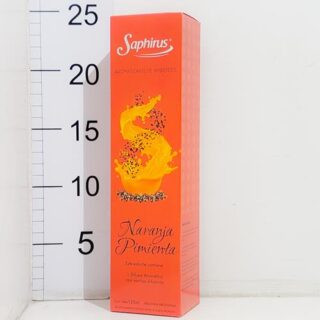 Difusor aromático con varillas - naranja y pimienta - saphirus