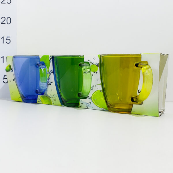 Set X 3 Jarros Mug Vidrio Color