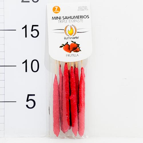 Sahumerio mini triple empaste 7 varillas - frutilla