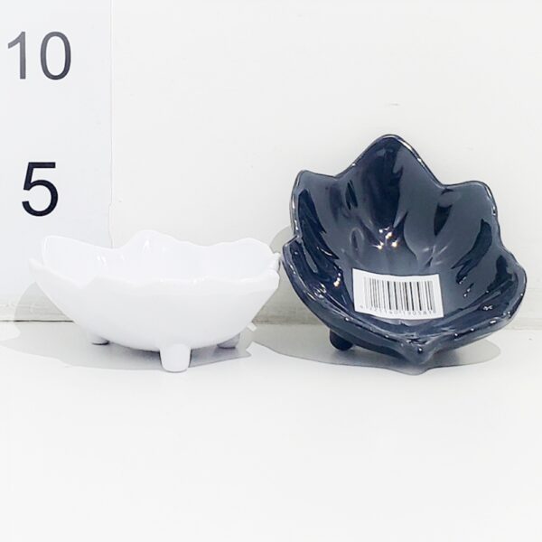 Bowl Forma Hoja 5.2" Blanco/negra