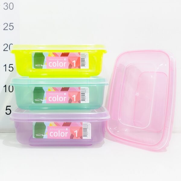 Caja P/alimentos Linea Color 1 De 930cc