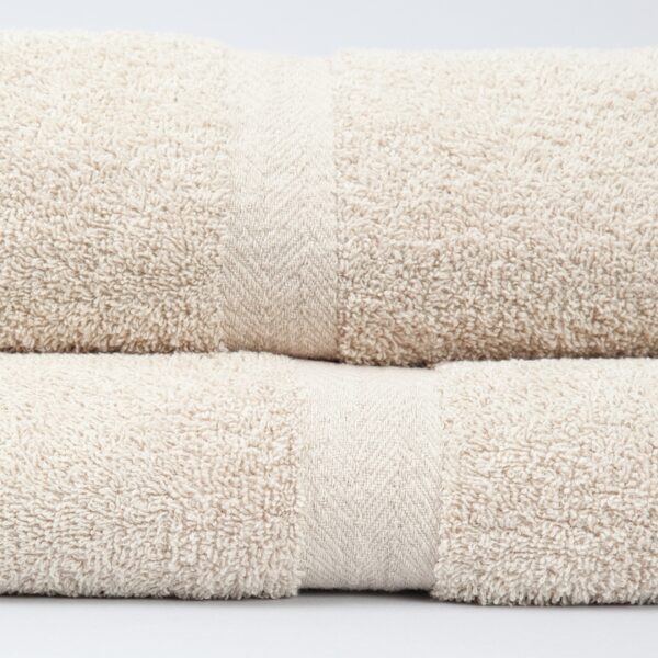 Juego Toalla Y Toallon Liviano Beige - Imagen 2