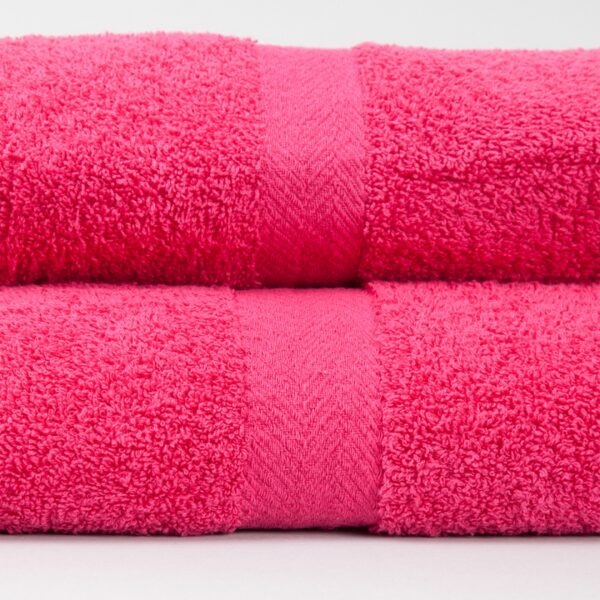 Juego Toalla Y Toallon Liviano Fucsia (hot Pink) - Imagen 2