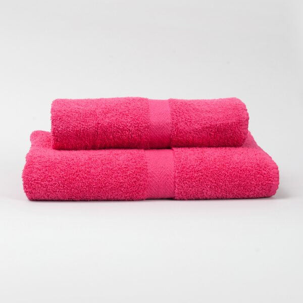 Juego Toalla Y Toallon Liviano Fucsia (hot Pink)