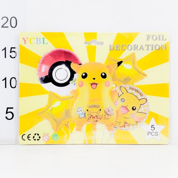Set Globos Pokemon 5 Unidades