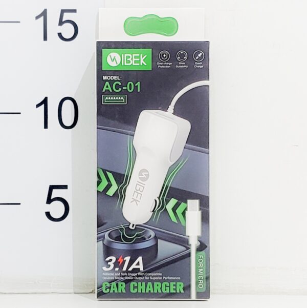 Cargador De Auto Ibek 3.1A V 8