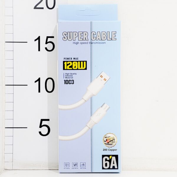 Cable Usb V8 6A 120W