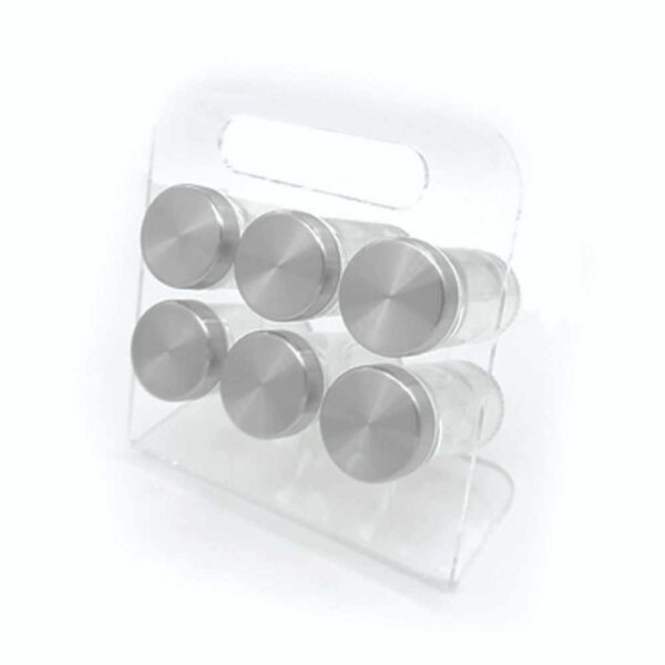 SET * 6 ESPECIEROS BASE ACRILICO