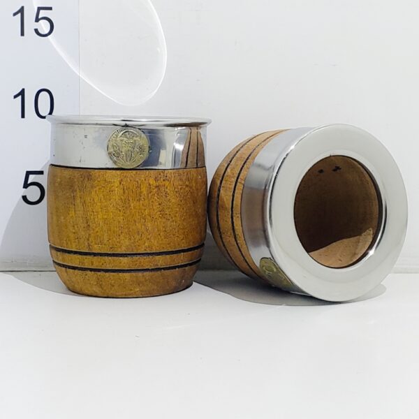 Mate Algarrobo Virola Acero Inox.