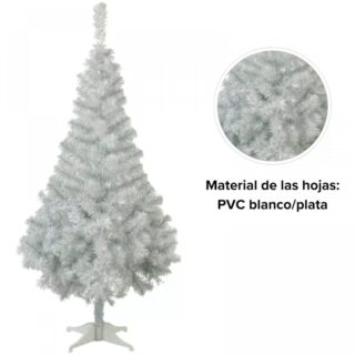 Arbol Navidad Canadian Spruce 2.00mts Blanco/plata