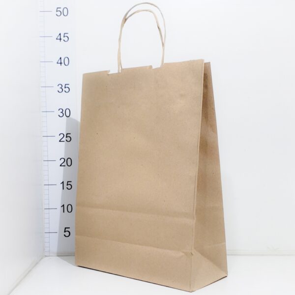 Bolsa Papel C/manija Kraft Kp 25*34