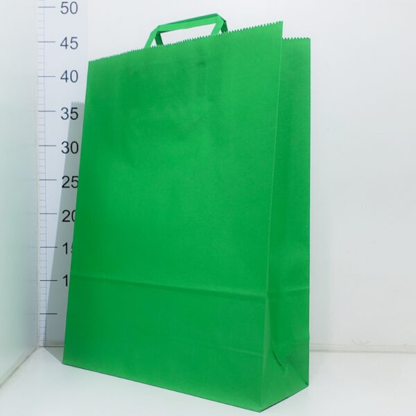 Bolsa Papel C/manija Kraft 30*40 Color VERDE