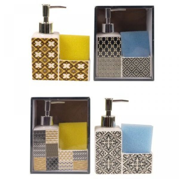 Dispenser Detergente Colores Surtidos 6x13x17cm