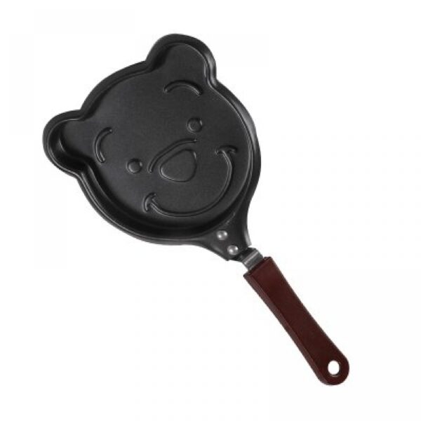 Mini Wafflera Con Antiadherente Forma Oso 14x2cm