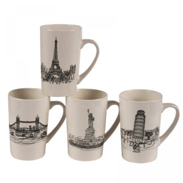 Taza Ceramica Diseño 10x8cm 400cc