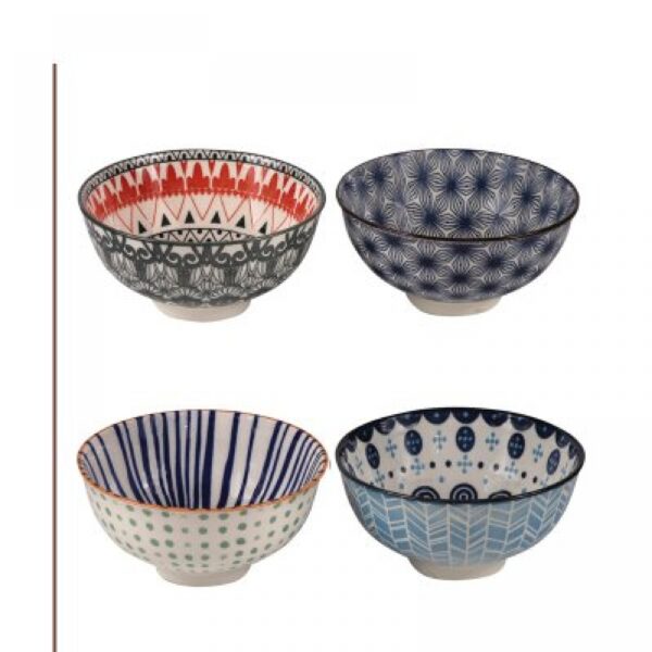 Bowl Ceramica Deco Diseños Surt. 12x12x6cm.