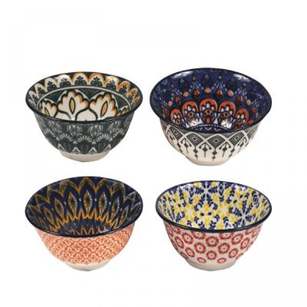 Bowl Ceramica Decorada En Diseños Surtidos 8*5cm.