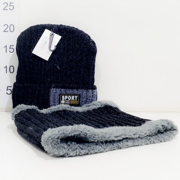Gorro Tejido + Cuello Polar