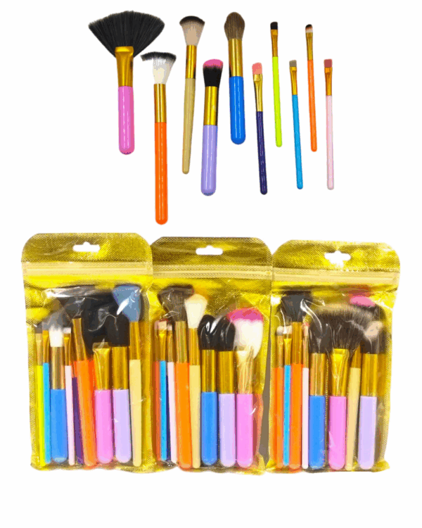 PINCEL MAQUILLAJE x10UNID.