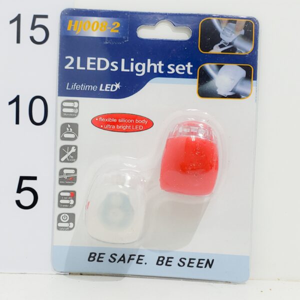 Luz Bici Hj-008-2 Roja/blanco