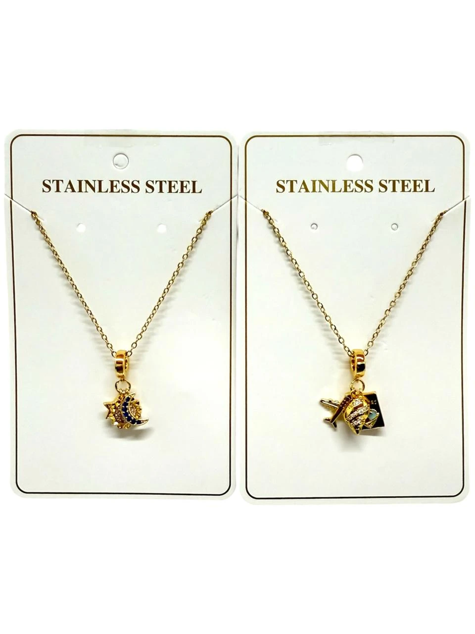 Collar 3 dijes dorado