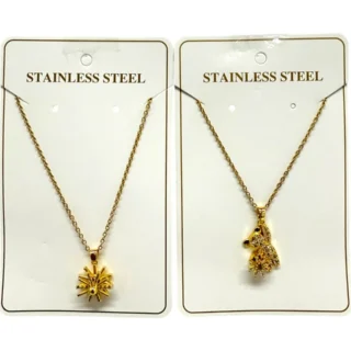 Collar con dije giratorio