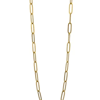 Collar de cadenas dorado