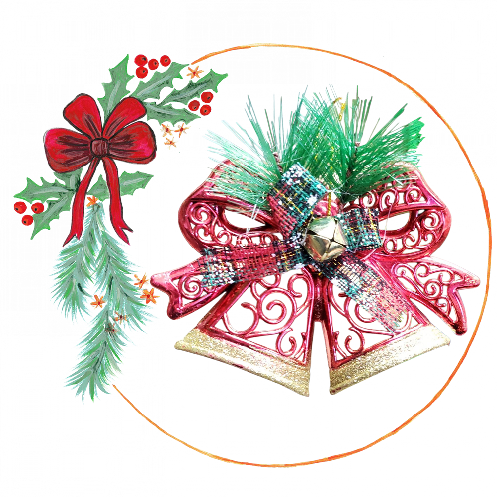 Dos Campanas C/cascabel 15x12cm