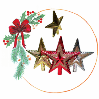 Puntal Estrella 12cm En Bolsa